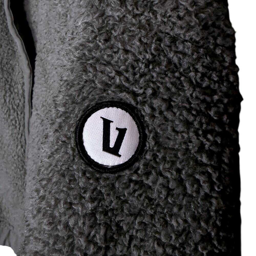 Vuori Women's Size Medium Gray Fleece Cozy Sherpa Full Zip Jacket Workout Run - Picture 6 of 10